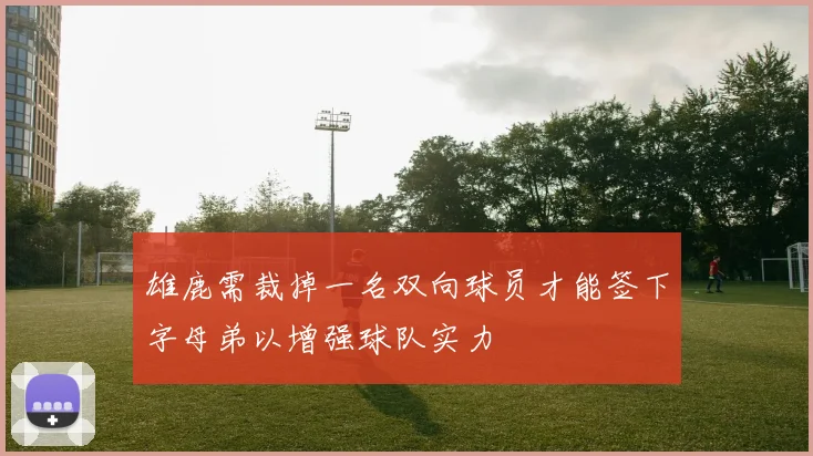 雄鹿需裁掉一名双向球员才能签下字母弟以增强球队实力